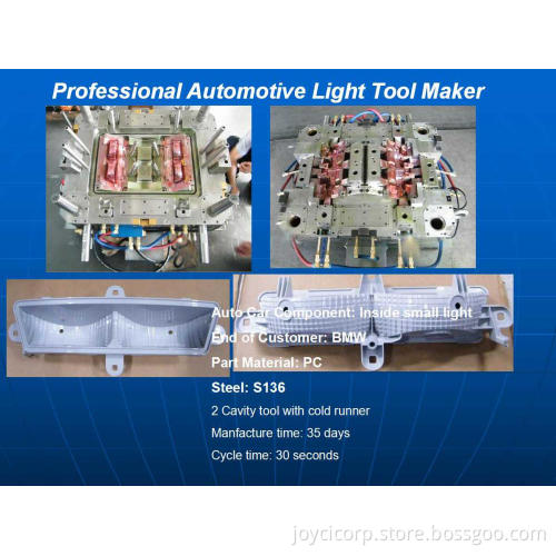 Plastic Injection Mould Design Auto Car Parts Light Mould for Nissan Parts